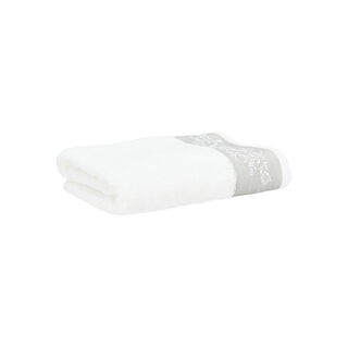 Elite Embroidered Border Hand Towel White 100% Cotton 50*100 cm