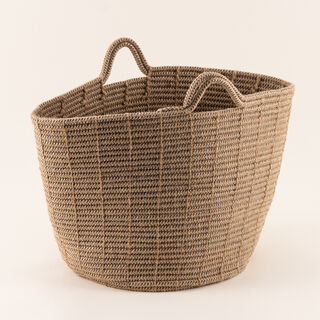 Homez jute storage basket woven 43*43*38cm, brown