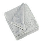 Cottage Flannel Sherpa Throw Gray image number 2