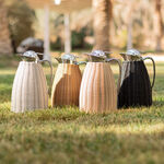 Dallety Stainless Steel Vacuum Flask Design Of Bamboo Light Beige 1L image number 3