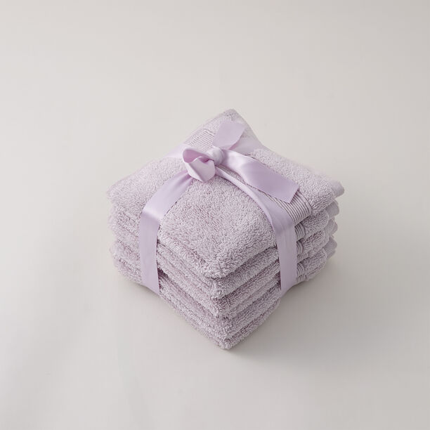 Ultra soft face towel set 6 pcs 33*33cm image number 0