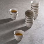 La Mesa 12 Pieces Marble Arabic Coffee Cups Gold image number 4