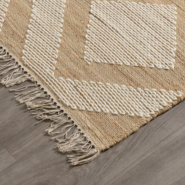 Cottage diamond jute wool rug 200*300 image number 2
