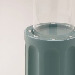 Homez Ceramic Candle Holder Taibah Collection, Green 15*10*10Cm