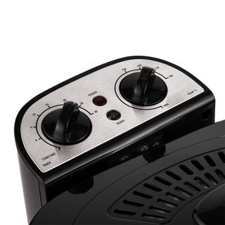 Plastic And Stainless Steel Deep Fryer 2.5L, Black