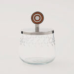 Pearl Collection Dallaty Sugar Pot Glass & Aluminum, silver 8.5*8.5*12cm image number 3