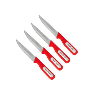 Betty Crocker 4Pcs Kitchen Knife Set L:12.7 Cm Red Color