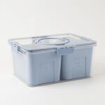 Alberto Blue PET Food Container with 2 Compartments 31*24*14.5 Cm image number 1