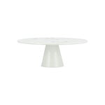 La Mesa white porcelain cake stand with caligraphy image number 0