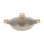 Alberto Deep Fry Pan Granite 33 cm With Cover image number 1