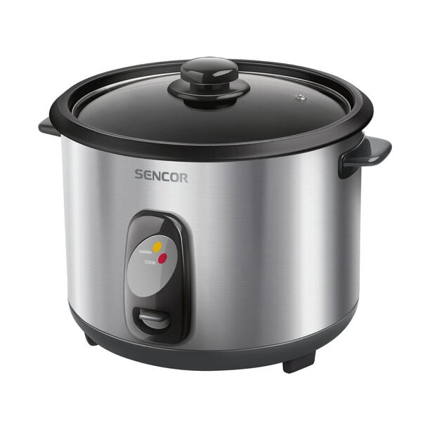 2.8L Sencor electric stainless steel silver rice cooker 1000W image number 0