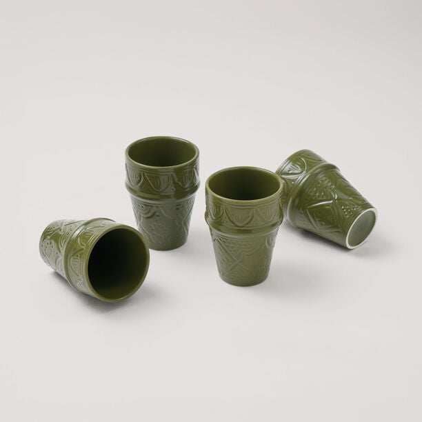 Dallaty Moroccan Tea Cup Dark Green, 6 Pieces image number 3