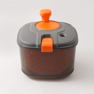 Alberto Plastic Salad Spinner, Orange 4.2 Liter