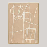 Homez wall art framed canvas wood, 120*90cm image number 0