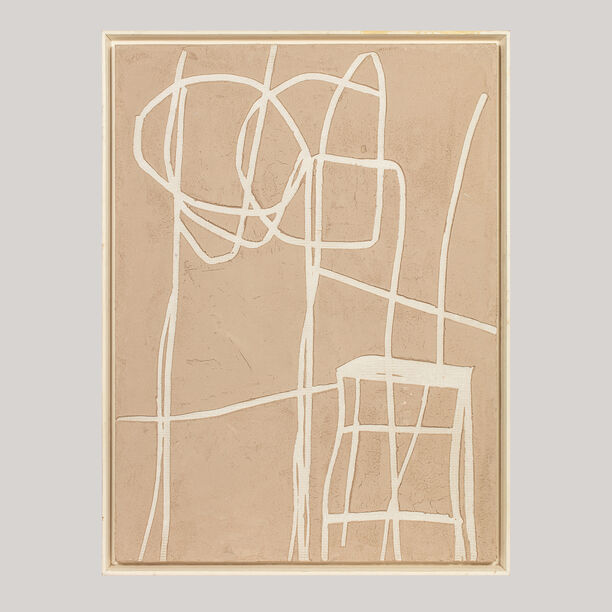 Homez wall art framed canvas wood, 120*90cm image number 0