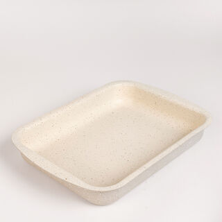 Alberto Beige granite oven tray set 2 pcs