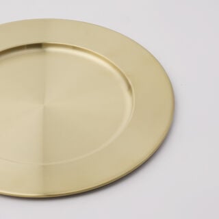 Luster Collection La Mesa Charger Plate, Matt Gold, 30 cm