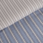 Cottage 6pcs stripe print microfiber comforter set, super king 250*260cm image number 3