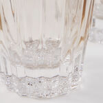 La Mesa 4 Pcs Embossed Tumbler Glass Set, Ombre Light Brown 8.5*8.5*8.7 Cm image number 4