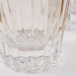 La Mesa 4 Pcs Embossed Tumbler Glass Set, Ombre Light Brown 8.5*8.5*8.7 Cm image number 4