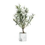 ARTIFICIAL OLIVE PLANT IN CEMENT POT image number 0
