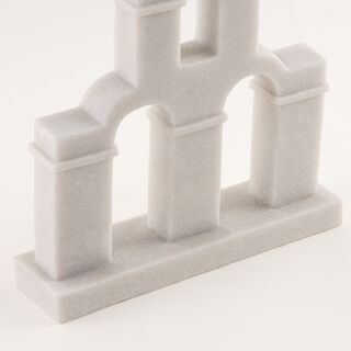Homez aztec baley decorative sculpture 26*6.5*30cm, white