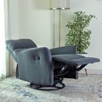 Parma manual recliner/rocking chair, dark grey image number 3