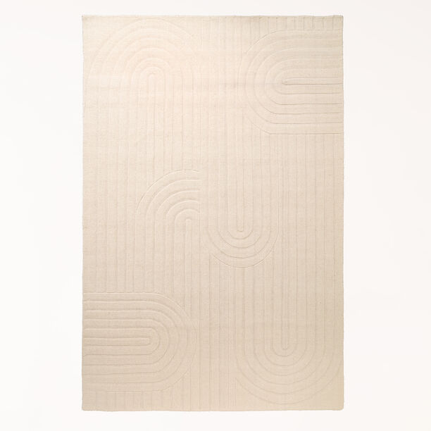 Cottage hand woven beige rug 190*290cm image number 1