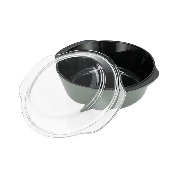 Glass Casserole With Lid image number 2