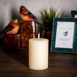 Pillar Candle Sense Rustic Ivory  image number 6