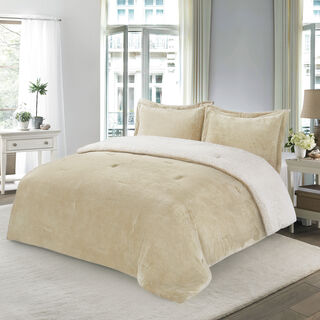 3 Pcs Flannel Comforter Set Twin Size