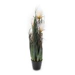 Artificial Plant Dandelion X3 With Pot White Polyester And Iron Wire  image number 0