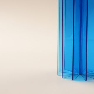 Lucerna Accent Acrylic Ramadan Decorative Piece, Blue 8.5*8.5*25Cm