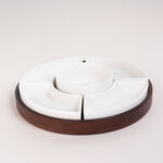 Dallaty white porcelain nut bowls set 6 pcs image number 1