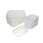Plastic Storage Box Set Of 2 Material: Pp L:22.6*15.6*12.4Cm Frosty White image number 0