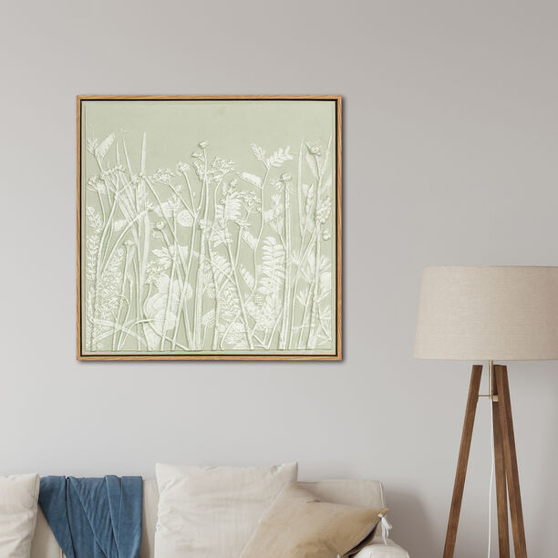 Homez Canvas Wall Painting 60*60*3.8Cm, Green image number 0