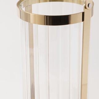 هومز حامل شموع معدن 10*10*13سم، ذهبي