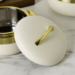 بنتولا طقم سخان طعام ستانلس ستيل 3 قطع، بيج image number 3