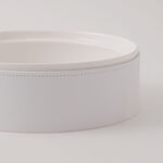 La Mesa Porcelain Tagine With Plain Leather Coat, White, 9.5" image number 3