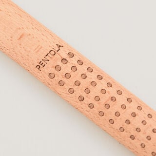 Pentola silicone brush with beech wood handle,green 24.5*5.7*1.2 cm