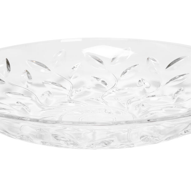 Rcr Laurus Crystal Platter Centerpiece image number 1