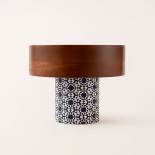 Bahja multi color wood cake stand 25*25*20 cm