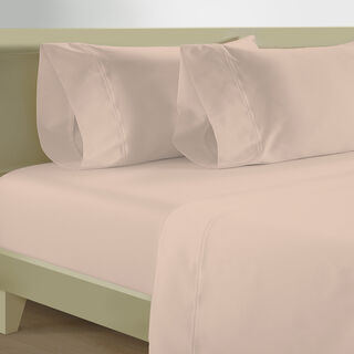 Boutique Blanche 300TC cotton fitted sheet 180*200cm, summer peach