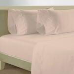 Boutique Blanche 300TC cotton fitted sheet 180*200cm, summer peach image number 0