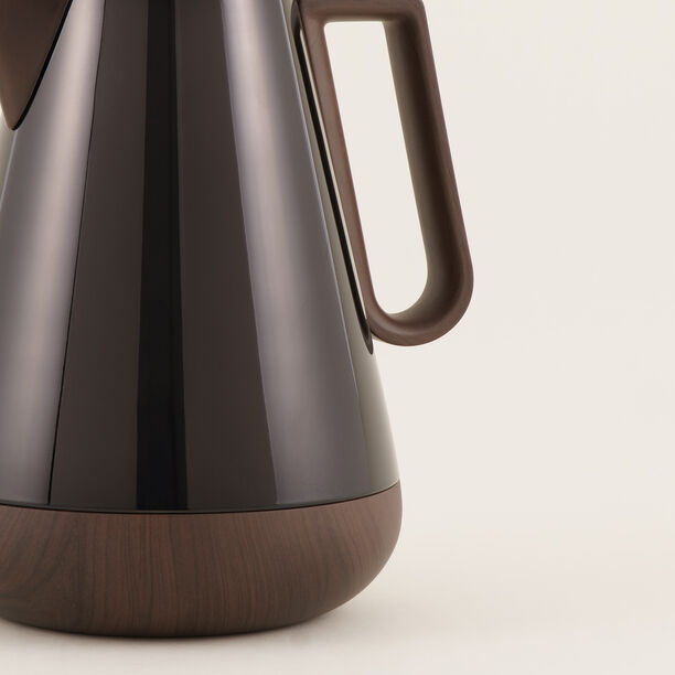 "Dallaty stainless steel vacuum, flask matte black with wooden touch 1L image number 2
