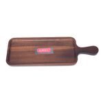 Alberto Acacia Serving Tray W/Handle L:40 * W:14 Cm image number 2