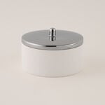 Dallaty white & silver porcelain date bowl with lid 12.3*12.3*3.3 cm image number 5