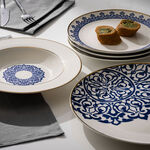 18 Pcs Dark Blue Frills Dinner Set  image number 3