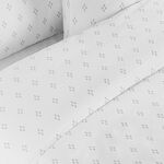 Boutique Blanche 3pcs cotton duvet cover 260*220cm 300 thread count diamond image number 1