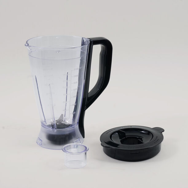 Alberto polypropylene food processor with 1.6L bowl,1.5L blender, black 800W image number 6